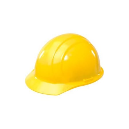 Erb Safety ERB 19762 Americana Hard Hat, 4-Point Pinlock Suspension, Yellow 19762